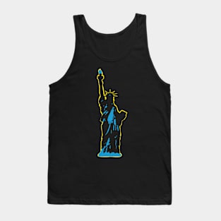 Minimalist Statue of Liberty Popart Tank Top